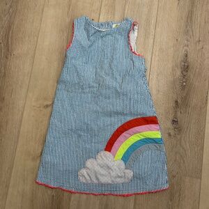 Baby Boden girl dress 3-4 rainbow